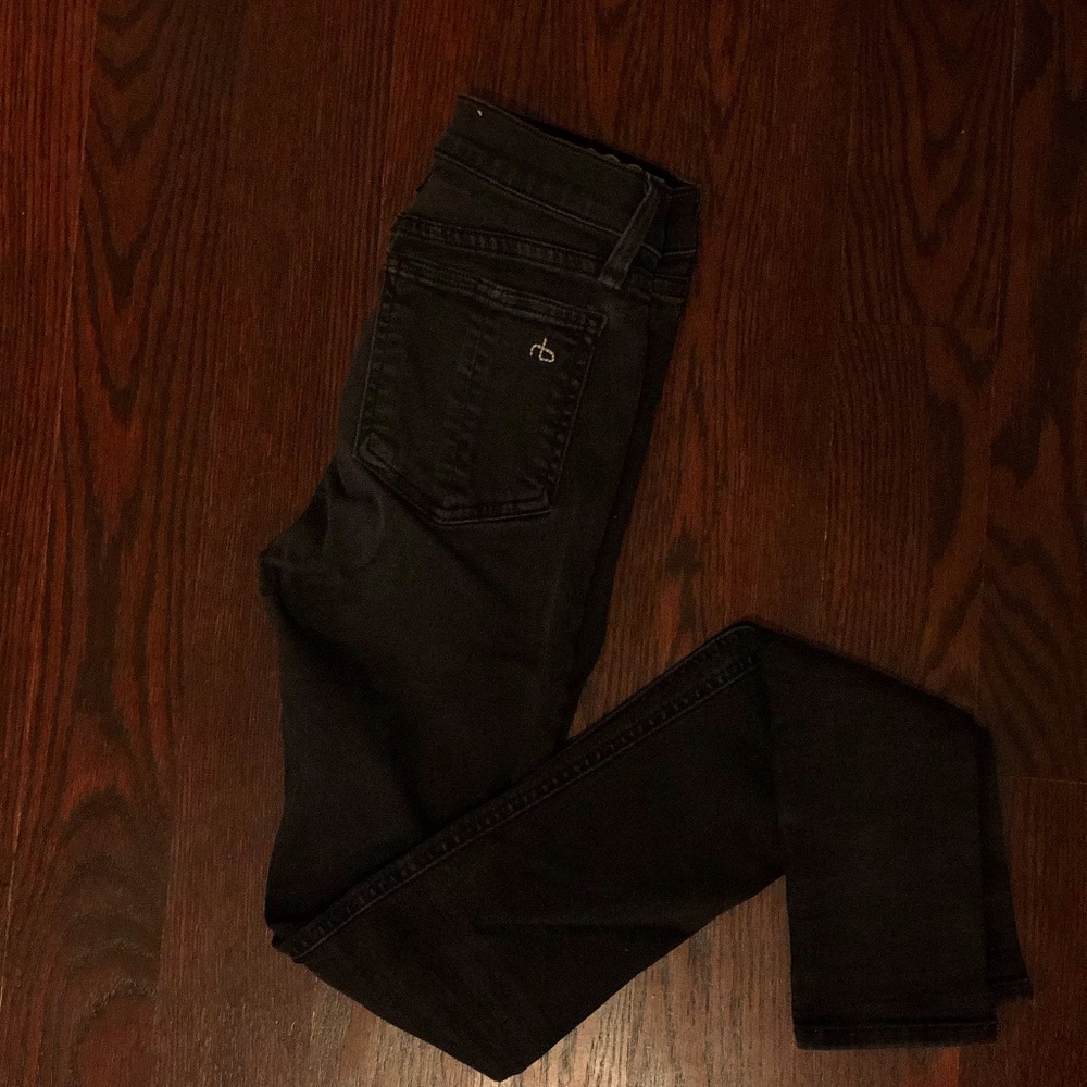 RAG & BONE slightly faded black jeans